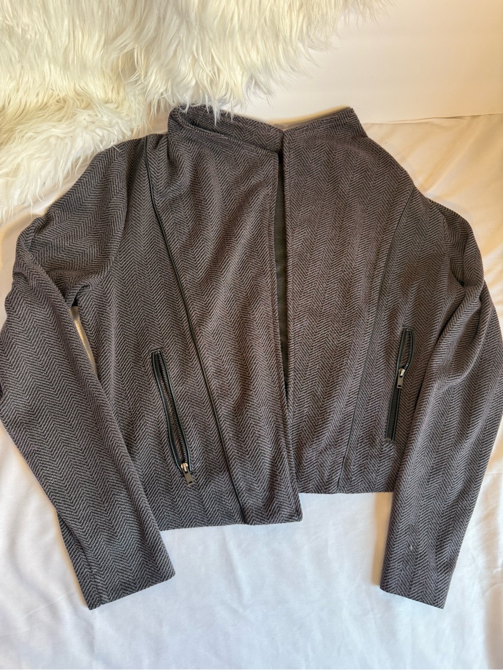 Banana Republic Pink Tweed Cropped Blazer